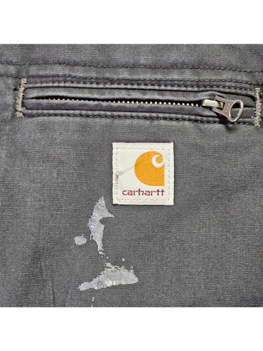 Carhartt Quick Duck Livingston Jacket Mens L Tall Black Thinsulate Hood Workwear - Picture 10 of 12